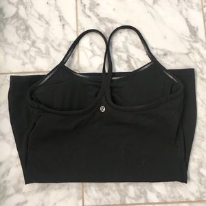 Lululemon Power Y Tank Black Size 6